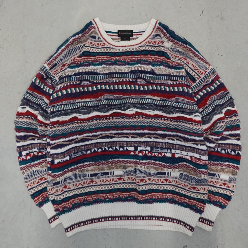 COOGI STYLE Multicolor Patterned Men's Sweater